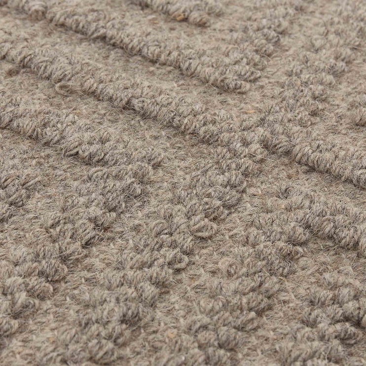 Barod Rug stone grey, 100% wool | Find the perfect wool rugs