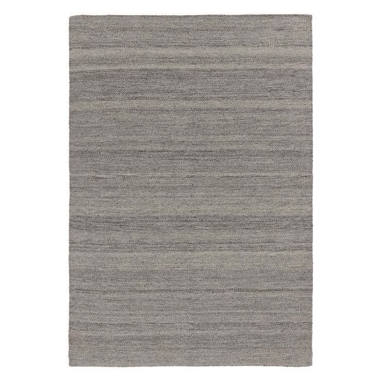 Patan Rug grey melange, 80% wool & 20% organic cotton | URBANARA wool rugs
