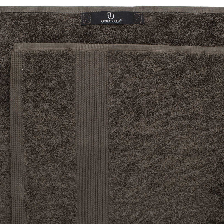 Handtuch Penela, Graubraun, 100% ägyptische Baumwolle | URBANARA Baumwoll-Handtücher