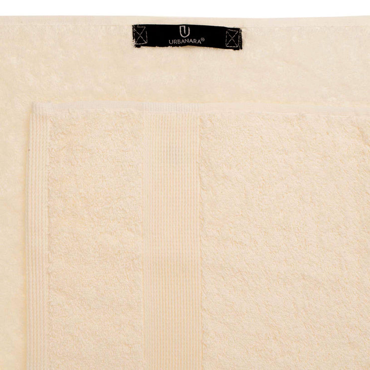 Handtuch Penela, Eierschale, 100% ägyptische Baumwolle | Hochwertige Wohnaccessoires