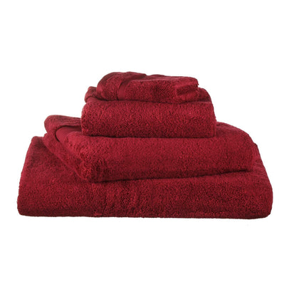 Alvito hand towel, dark red, 100% zero twist cotton