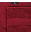 Alvito hand towel, dark red, 100% zero twist cotton | URBANARA cotton towels