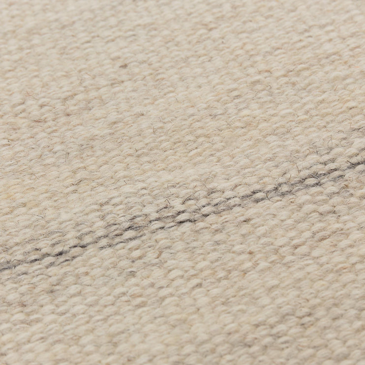 Patan Runner natural white, 80% wool & 20% organic cotton | High quality homewares