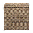 Wäschekorb Java, Graubraun, 100% Rattan & 100% Baumwolle