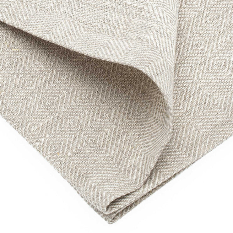 Serviette Zarasai, Weiß & Natur, 100% Leinen | URBANARA Servietten