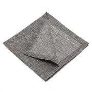 Serviette Zarasai, Schwarz & Weiß, 100% Leinen
