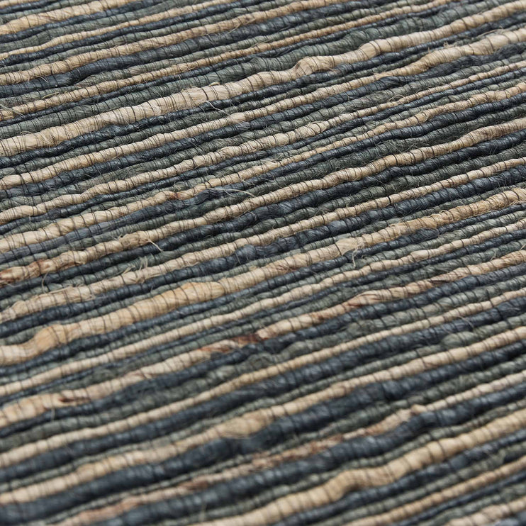 Sanali Rug green grey & light green grey & natural, 90% jute & 10% cotton | URBANARA jute rugs