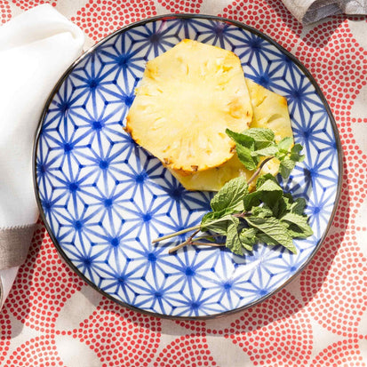 Teller Onumain Weiß & Blau | Schöne Ideen für Ihr Zuhause | URBANARA