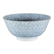 Onuma bowl, white & blue, 100% ceramic