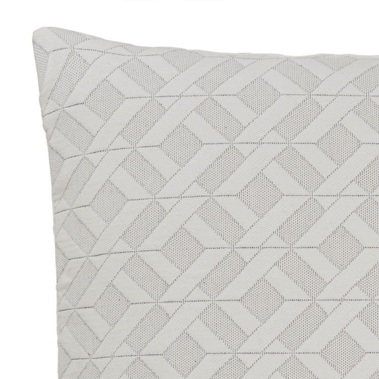 Aldeia cushion cover, light cream & black, 100% cotton | URBANARA cushion covers