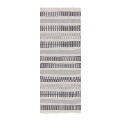 Vandani Runner in off-white & grey & dark grey blue | Home & Living inspiration | URBANARA