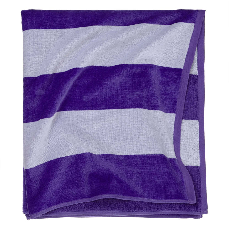 Strandtuch Serena, Lila & Weiß, 100% Baumwolle | URBANARA Strandtücher