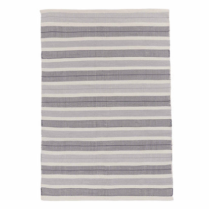 Vandani Rug in off-white & grey & dark grey blue | Home & Living inspiration | URBANARA