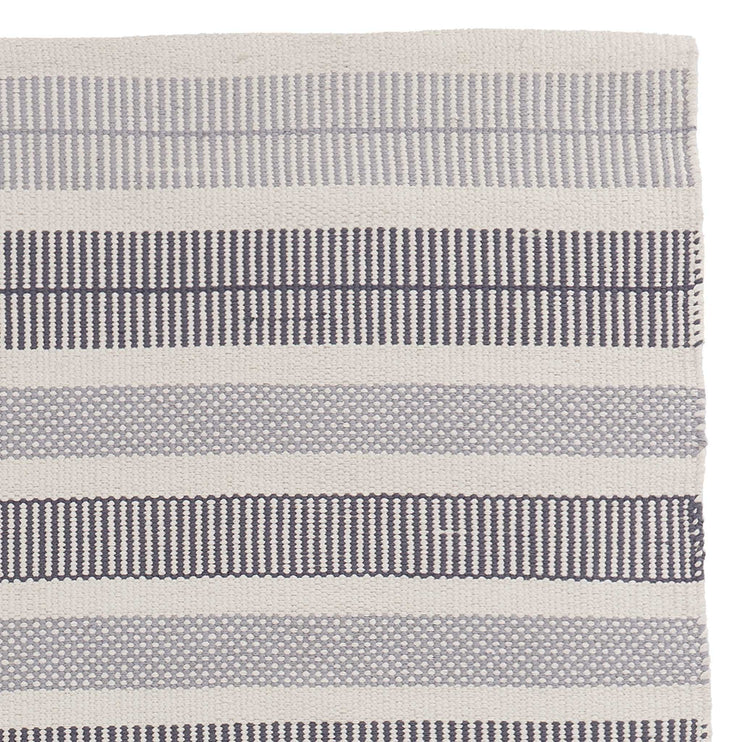 Vandani Runner off-white & grey & dark grey blue, 100% cotton