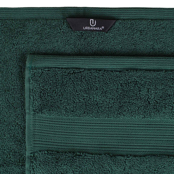Gemischtes Handtuch Set Salema, Dunkelgrün, 100% Supima Baumwolle | Hochwertige Wohnaccessoires