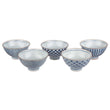Onuma bowl, white & blue, 100% ceramic | URBANARA plates & bowls