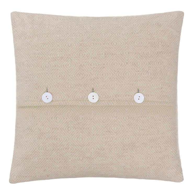 Kissenhülle Uyuni, Beige & Creme, 100% Kaschmirwolle | Hochwertige Wohnaccessoires