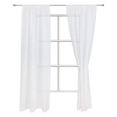 Fana curtain, white, 100% linen