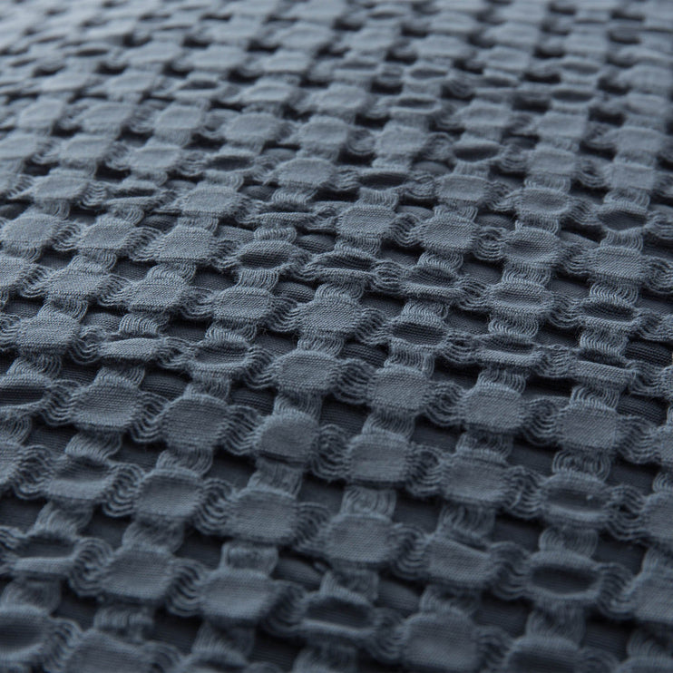 Kissenhülle Veiros, Blaugrau, 100% Baumwolle | Hochwertige Wohnaccessoires