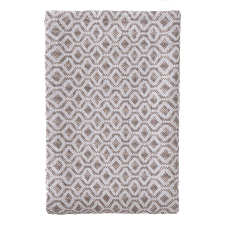 Tagesdecke Viana, Natur & Weiß, 100% Baumwolle