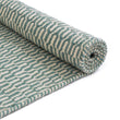 Overod Rug turquoise & off-white, 100% new wool | High quality homewares