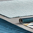 Overod Rug in turquoise & off-white | Home & Living inspiration | URBANARA