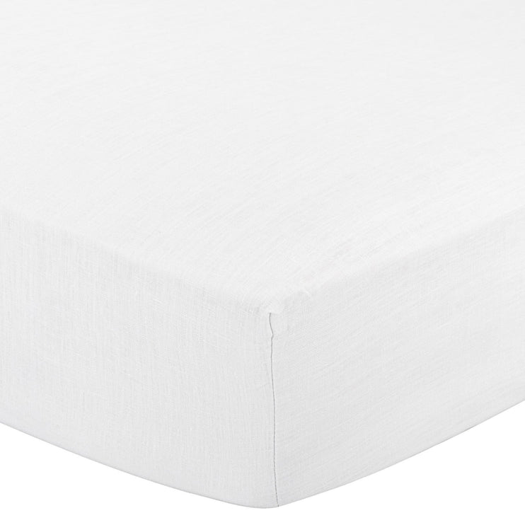 Tercia pillowcase in white & charcoal, 100% linen |Find the perfect linen bedding