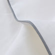 Tercia pillowcase, white & charcoal, 100% linen |High quality homewares