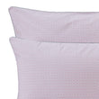 Cheles pillowcase, white & raspberry & green grey, 100% cotton | URBANARA percale bedding