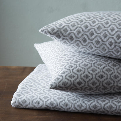 Viana cushion cover, grey & white, 100% cotton |High quality homewares