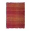 Birami blanket, red & orange & mustard, 60% linen & 40% silk | URBANARA silk blankets