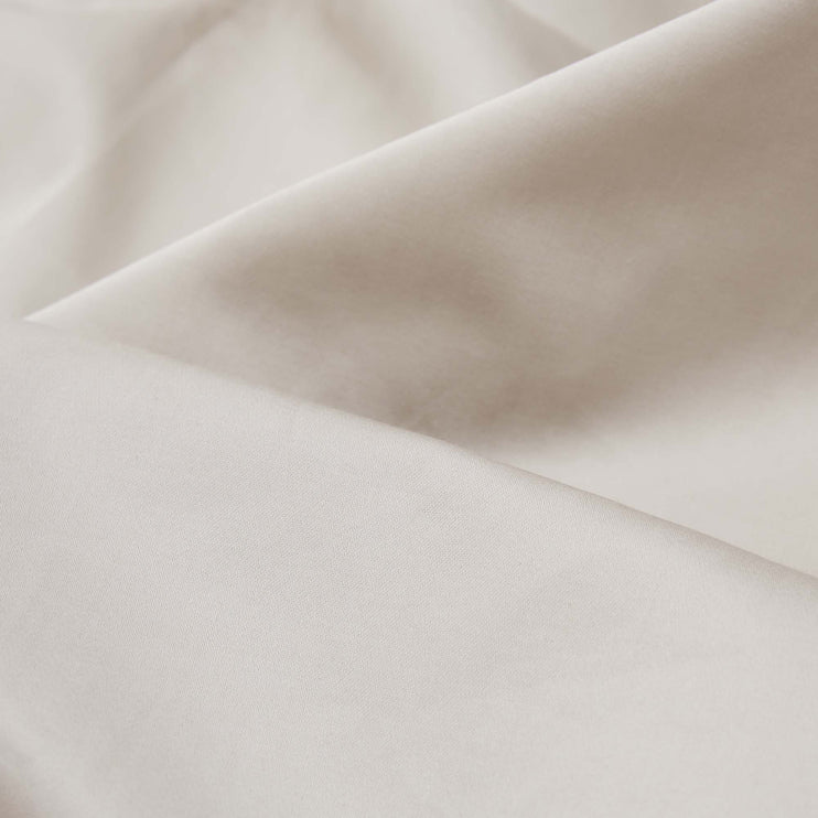 Vivy fitted sheet, stone grey, 100% cotton | URBANARA fitted sheets