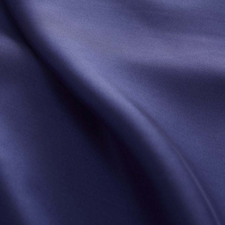 Lucca duvet cover, dark blue, 100% silk | URBANARA silk bedding