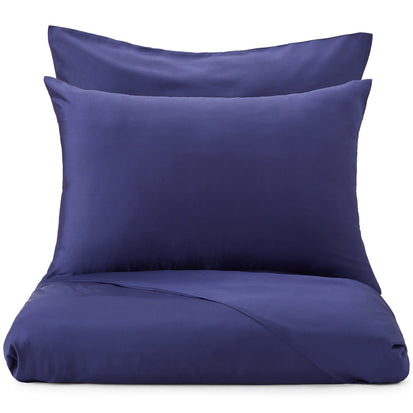 Lucca duvet cover, dark blue, 100% silk