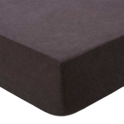 Spannbettlaken Perpignan, Schwarz, 100% gekämmte Baumwolle