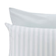 Izeda pillowcase, green & white, 100% cotton | URBANARA percale bedding