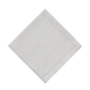 Serviette Cavaillon, Silber & Weiß, 87% Leinen & 13% Lurex