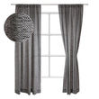 Vorhang Zarasai, Schwarz & Weiß, 100% Leinen