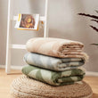 Decke Farum, Beige & Creme, 100% Merinowolle | URBANARA Wolldecken