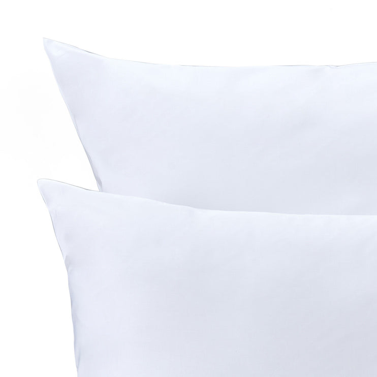 Millau pillowcase, white, 100% cotton | URBANARA sateen bedding