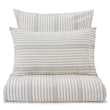 Minho duvet cover, natural white & grey & black, 93% cotton & 7% linen