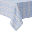 Tischdecke Lusis, Hellblau & Natur, 100% Leinen