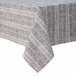 Tischdecke Lusis, Schwarz & Natur, 100% Leinen