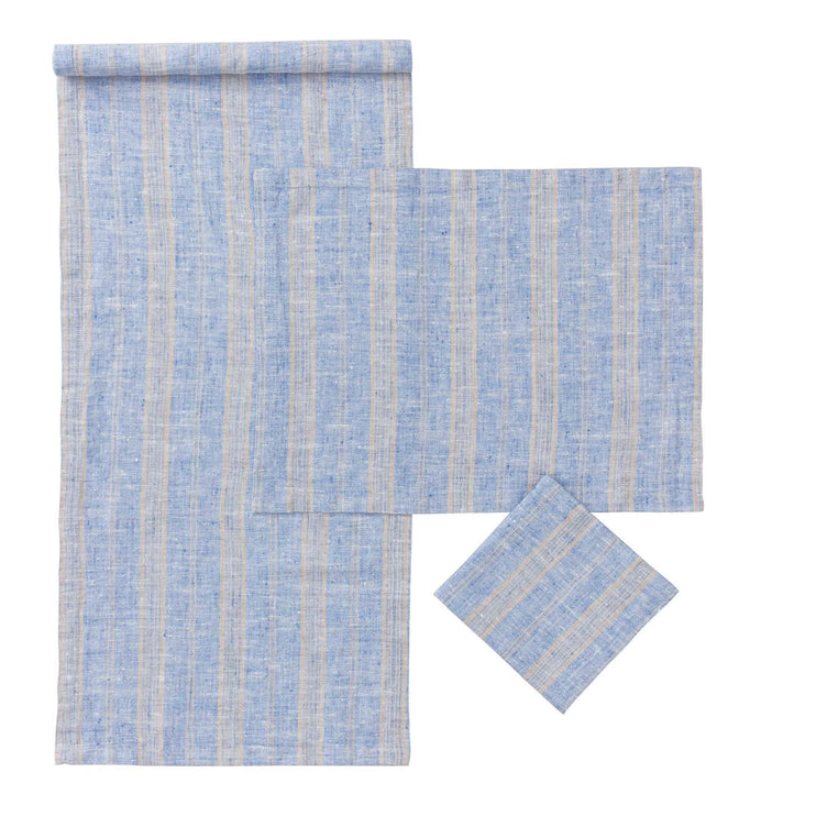 Light blue & Natural Lusis Tischset | Home & Living inspiration | URBANARA