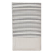 Tagesdecke Kadan, Creme & Schwarz, 50% Leinen & 50% Baumwolle