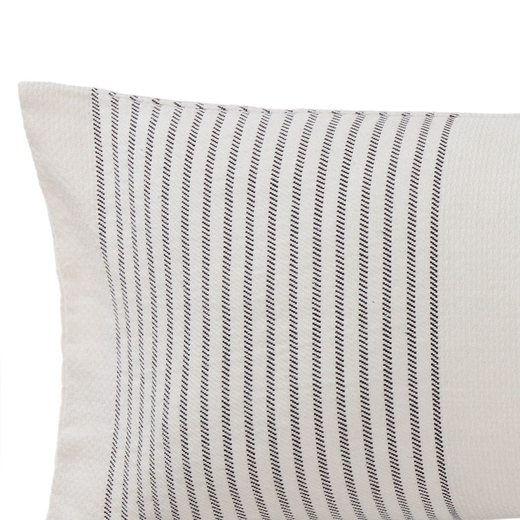 Kadan cushion cover, cream & black, 50% linen & 50% cotton |High quality homewares