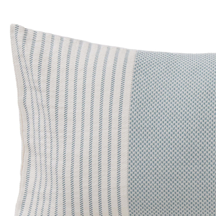 Kadan cushion cover, grey green & cream, 50% linen & 50% cotton |High quality homewares