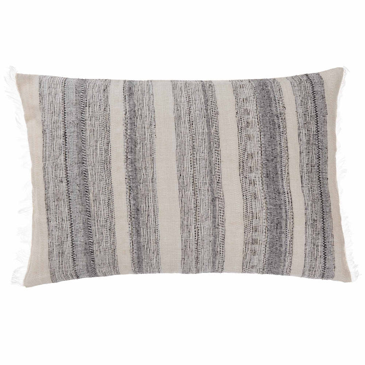 Bundi blanket in black & cream, 60% linen & 40% silk |Find the perfect silk blankets