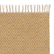 Teppich Dasheri Senfgelb & Creme, 100% Jute