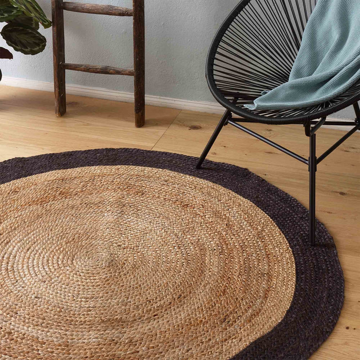 Natural & Charcoal Nandi Teppich | Home & Living inspiration | URBANARA